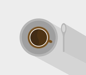 Coffee icon illustrated in vector on white background
