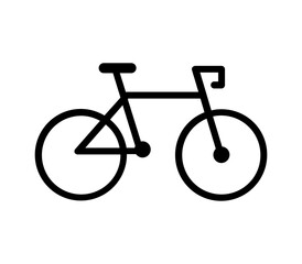 Bicycle icon illustrated in vector on white background