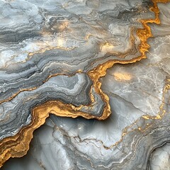 Obraz premium Stunning Gray and Gold Marble Texture for Elegant Designs