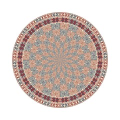 Circular pattern in traditional Palestinian style, vector design element