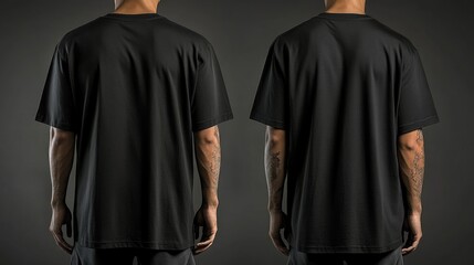 Two males in casual attire stand together, likely friends or colleagues