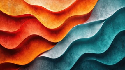 Vibrant Waves of Colorful Textures Flowing Together, Creating an Abstract Background for Art Projects