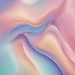 Obraz premium Pastel abstract gradients with smooth shapes in shades of pink and blue create a serene and soft visual effect, AI generated