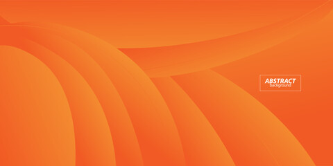 Abstract minimal dynamic orange curve background. Overlapping wave shape pattern. Vector Eps10