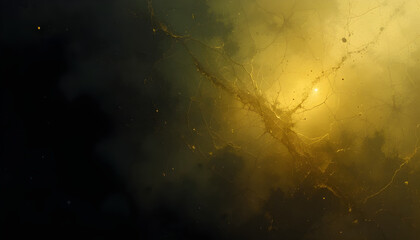 Black green brown yellow gold olive abstract background. Color gradient ombre. Noise grain rough grunge. Light dark shades. Glow shine shimmer. Toned fabric cloth. Design. Template