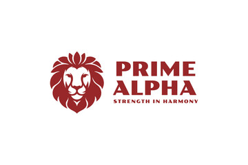 royal king lion head logo vector 