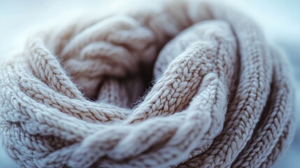 A close-up shot of a scarf lying on a table, great for use in still life photography or as a texture reference