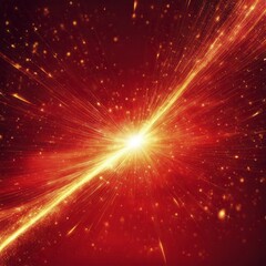 Fototapeta premium Intense burst of red light and particles creating an explosive cosmic effect, AI generated