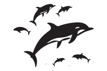 Majestic Dolphin Silhouette Mega Bundle
