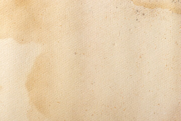 Yellowed vintage dirty book page, empty paper template blank for design