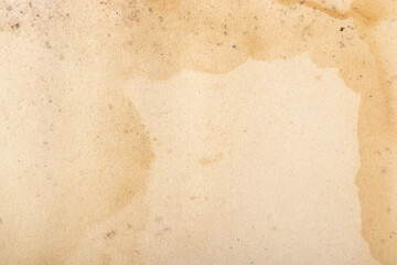 Beige paper with dirty stains and mold abstract textured vintage background