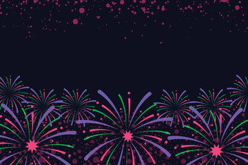 Fireworks Celebration Background, Celebrative banner template