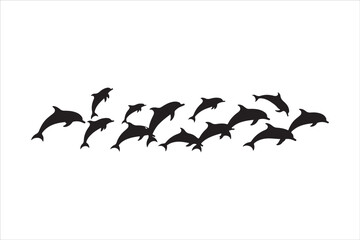 Majestic Dolphin Silhouette Mega Bundle
