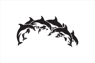 Majestic Dolphin Silhouette Mega Bundle
