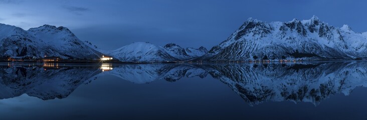 Sildpollen, Austnesfjorden, Vågan, Vågan, Austvagöya, Austvågøy, Lofoten, Nordland, Northern...
