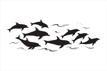 Majestic Dolphin Silhouette Mega Bundle

