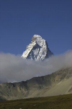 Peak of the Matterhorn, Valais, Switzerland, Europe
