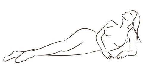 Silhouette of a woman