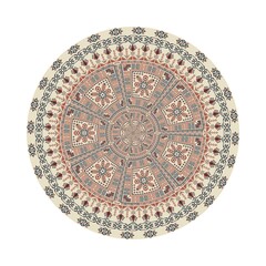 Circular pattern in traditional Palestinian style, vector design element
