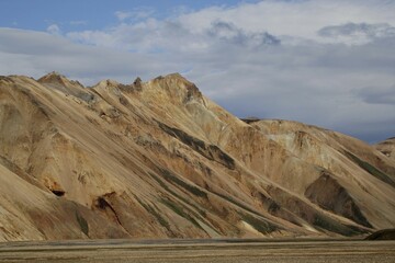 Mountenlandscape the colour mountains Landmannalaugar in iceland