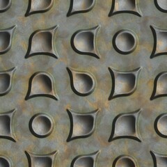 Red, brown rusty seamless tile pattern