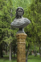 Obraz premium Panfilov park and statue, Bishkek, Kyrgyzstan, Asia
