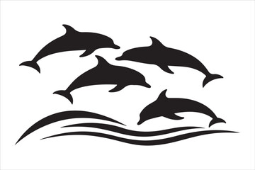 Majestic Dolphin Silhouette Mega
