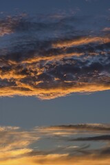 Evening sky, Bavaria, Germany, Europe