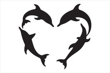 Majestic Dolphin Silhouette Mega
