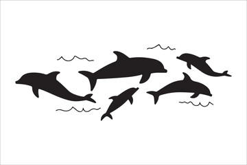 Majestic Dolphin Silhouette Mega
