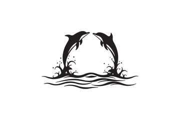 Majestic Dolphin Silhouette Mega
