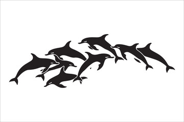 Majestic Dolphin Silhouette Mega
