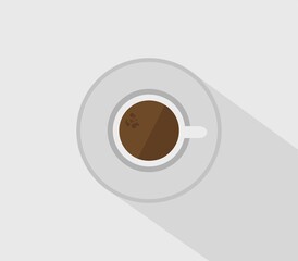 Coffee icon illustrated in vector on white background