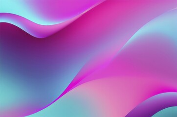 Abstract image with flowing wave-like patterns in pink, purple, and teal gradients, creating a smooth and vibrant feeling, AI generated