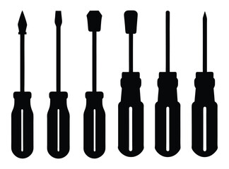 Naklejka premium set of screwdrivers