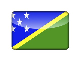 The Solomon Islands flag in the form of a glossy icon