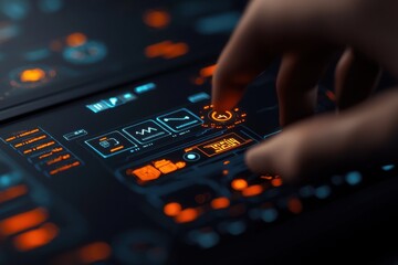 Obraz premium Strengthening cybersecurity through ai data analysis