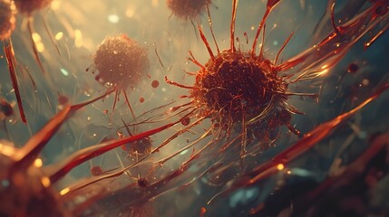 scientists detect viruses.,hyperrealism, photorealism, cinematography, high resolution, 