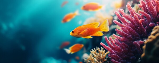 Vibrant Underwater World Colorful Fish and Coral