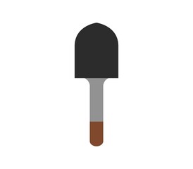 Shovel icon illustrated on white background