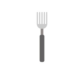 Fork icon illustrated in vector on white background