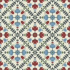 Traditional Bulgarian embroidery vector pattern
