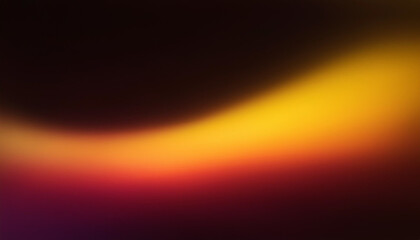 Yellow and dark red color gradient ultraviolet blurred radiance soft texture on dark black background. Neon blur glow. Color light overlay. Copy space.