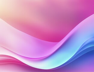 Soft gradient with pink, blue, and purple waves, AI generated