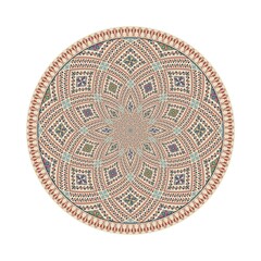 Circular pattern in traditional Palestinian style, vector design element