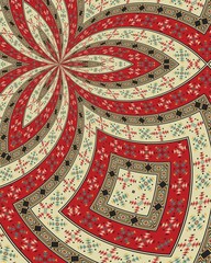 American indian decorative background, vector illustration
