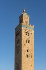Obraz premium Minaret of Koutoubia Mosque, Marrakech, Morocco, Africa