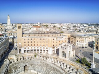 Fototapeta premium Historic city center of Lecce in Puglia, Italy, Europe