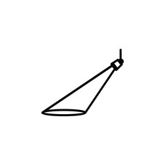 spotlight icons. Stage light symbol. Event, concert, performance, theater.