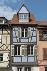 Traditional half-timbered house in Colmar, France, Europe